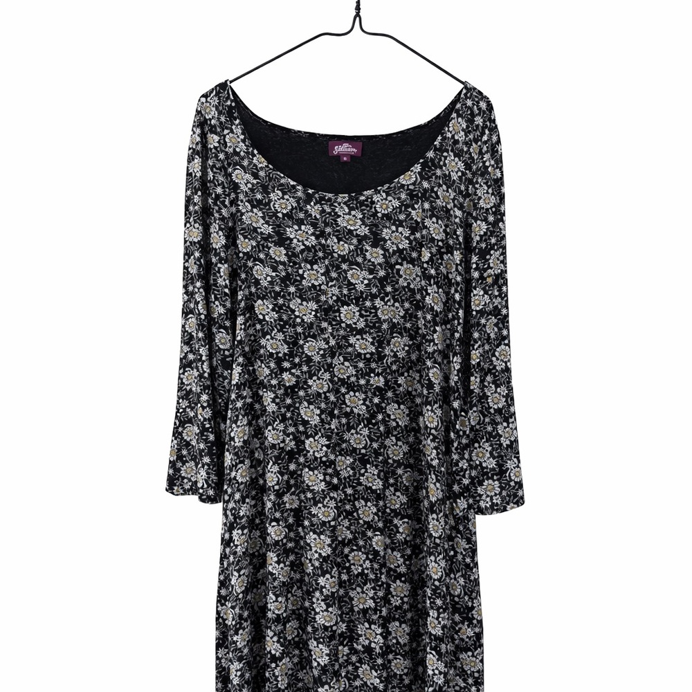 Chic Long Sleeve Floral Dress